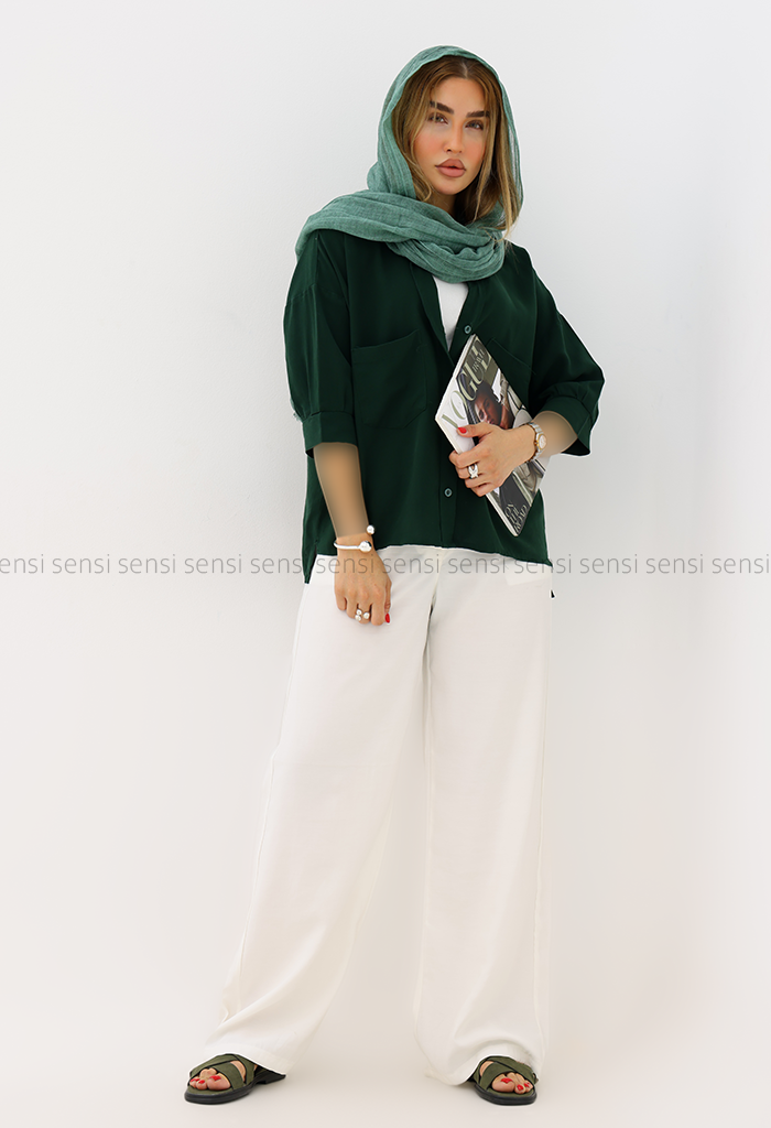 شومیز زنانه یقه هفت لایوسل کد1005845